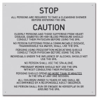 Mobile County, Alabama Spa Safety Rules Sign