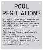 Nebraska Pool Regulations Sign