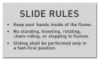 New York City White-Water Slide Rules Sign