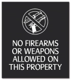 No Firearms or Weapons Allowed - Celtec Version
