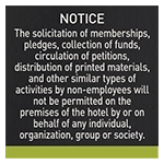 No Solicitation Notice