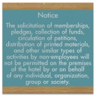 No Soliciting Notice Sign