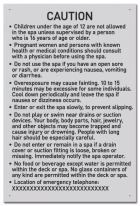 Ontario Canada Spa Rules Sign