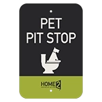 Pet Pit Stop Sign