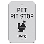 Pet Pit Stop Sign