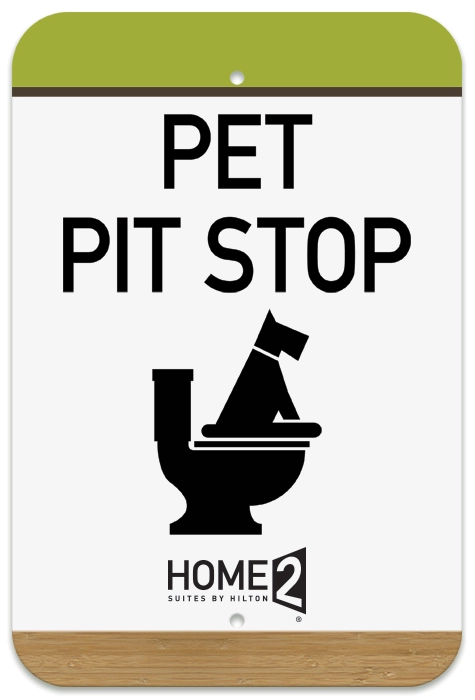 Pet Walking Area Sign