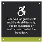 Pool Lift Rules w/Dynamic ISA Symbol - Small