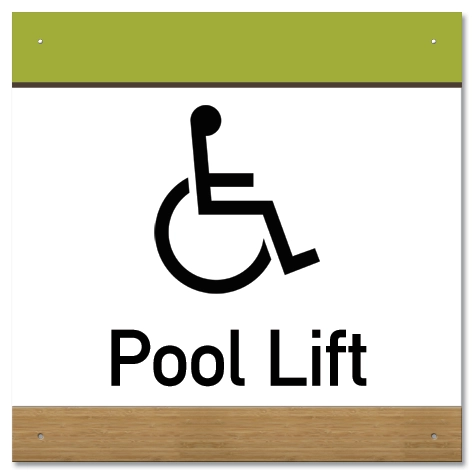 Pool Lift w/ISA Symbol - Large