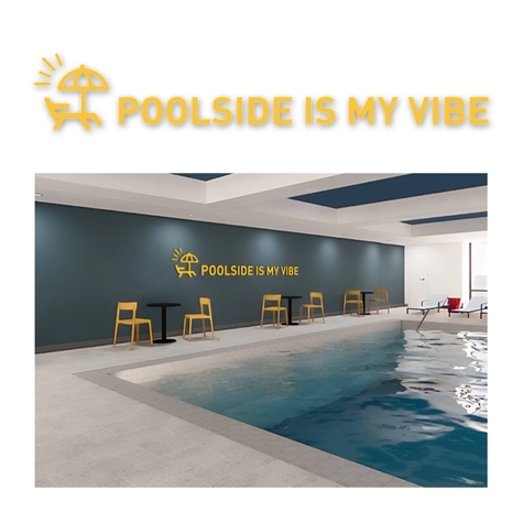 Poolside Is My Vibe: Dimensional Letters