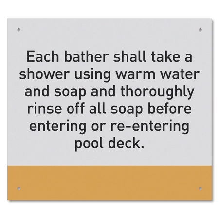 Province Pool Rules Sign - Ontario Compliant: Canada