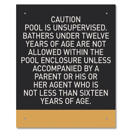 Province Pool Rules Sign - Ontario Compliant: Canada