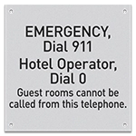 Recreation Area Telephone Sign - Exterior
