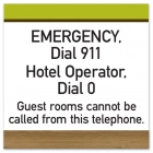 Recreation Area Telephone Sign - Exterior Use