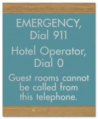 Recreation Area Telephone Sign
