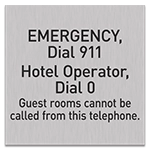 Recreation Area Telephone Sign