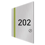 Room Number Sign w/Symbol