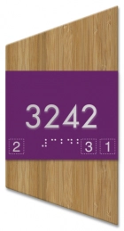 Room Number Sign w/Symbols - California Only