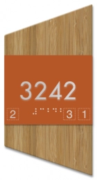 Room Number Sign w/Symbols - California Only