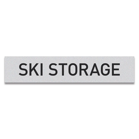 Ski Storage Sign