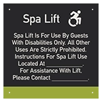 Spa Lift Rules w/Dynamic ISA Symbol - Large