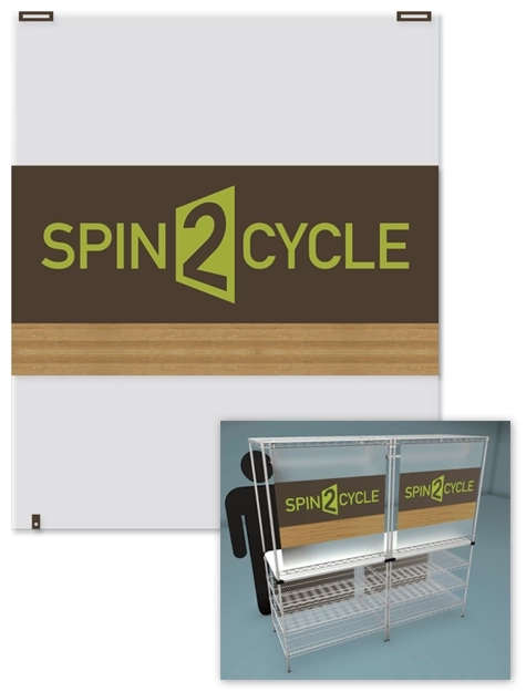 Spin2Cycle Towel Rack Display