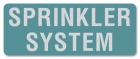 Sprinkler System Label