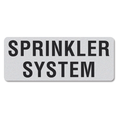 Sprinkler System Label