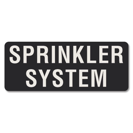 Sprinkler System Label