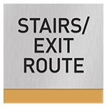 Stairs/Exit Route Egress Sign - CA Compliant