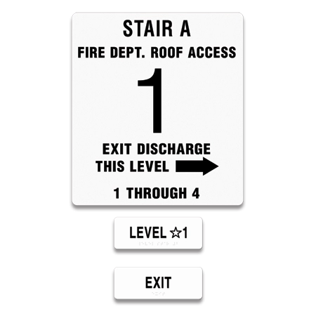 Stairwell ID (Exit Level) - Washington, DC Code 4 or 5 Floors