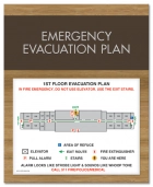 Standard Entrance Evacuation Plans - CA Compliant