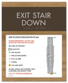 Standard Stairway Evacuation Plans - CA Compliant