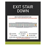 Standard Stairway Evacuation Plans - CA Compliant