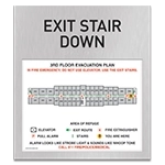 Standard Stairway Evacuation Plans - CA Compliant