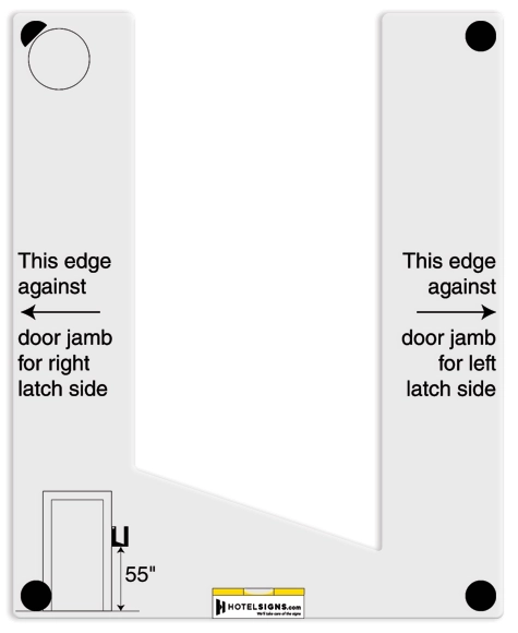 Template for Room Number Installation