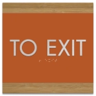 "To Exit" Egress Sign - CA Compliant