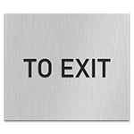 To ExitEgress Sign - CA Compliant