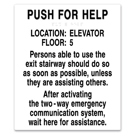 Two-Way Communication Information Sign
