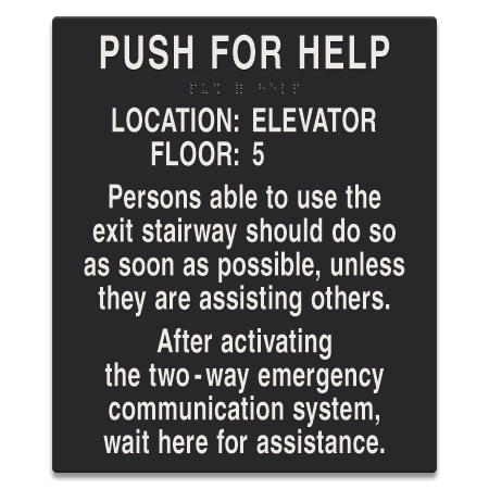 Two-Way Communication Information Sign