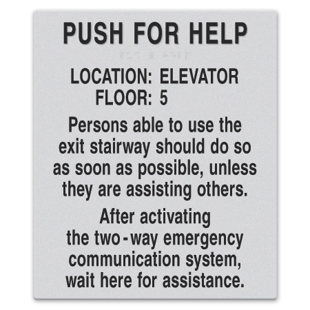 Two-Way Communication Information Sign