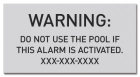 Utah Alarm Warning Sign