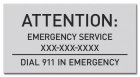 Utah Emergency Pool Sign