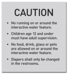 Utah Interactive Water Feature Caution Sign