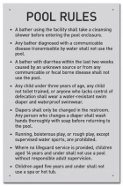 Utah Pool Rules Sign