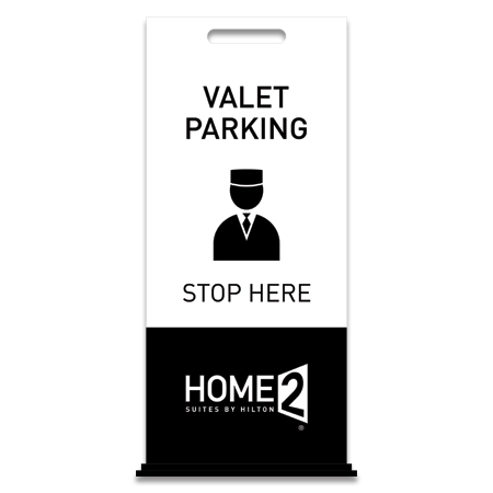 Valet Parking Free-Standing Floor Sign