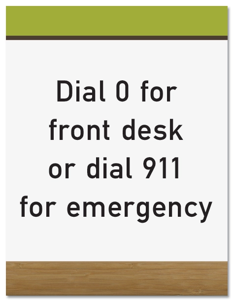 Wall Mount - House Phone Sign