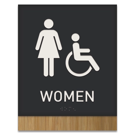 Women Sign w/Female & ISA Symbols