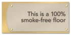 100% Smoke-Free Floor Sign