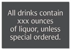 Alcohol Warning Sign - Alabama Compliant