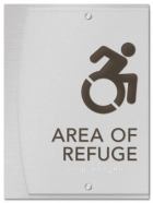 Area of Refuge Sign - Dynamic ISA Symbol